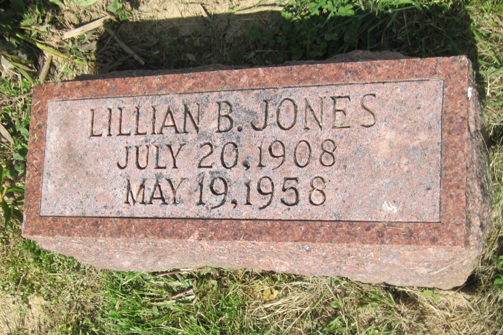 headstone for Lillian Margaret Bratton