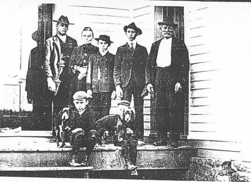 Jacob Rath, his wife, and five of his sons